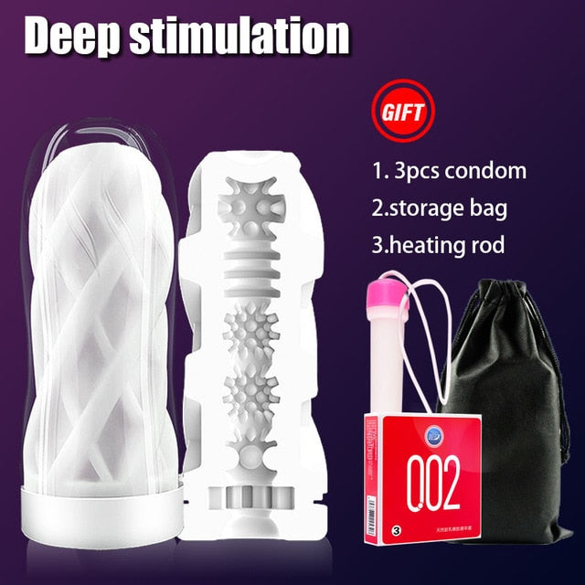 Male Masturbator Cup Soft Pussy Sex Toys Real Vagina Adult Endurance Exercise Sex Products Vacuum Pocket Cup for Men