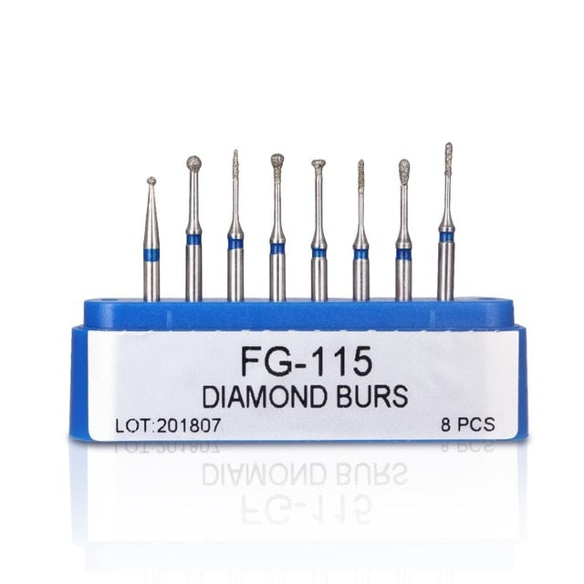 AZDENT  Dia.1.6mm  Dental Diamond Burs Drills High Speed Handpiece Polishing Whitening Tools Dental Burs for Teeth Whitening