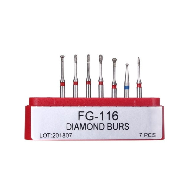 AZDENT  Dia.1.6mm  Dental Diamond Burs Drills High Speed Handpiece Polishing Whitening Tools Dental Burs for Teeth Whitening